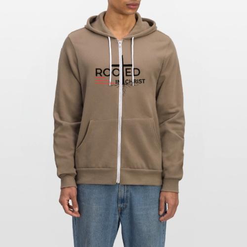 Rooted in Christ - Colossians 2:7 - Unisex Full Zip Hoodie