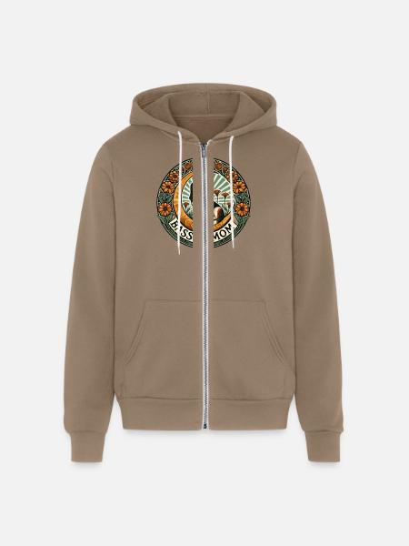 Basset Mom - Unisex Full Zip Hoodie - cinder