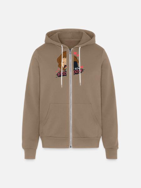 Stop It Ron - Unisex Full Zip Hoodie - cinder