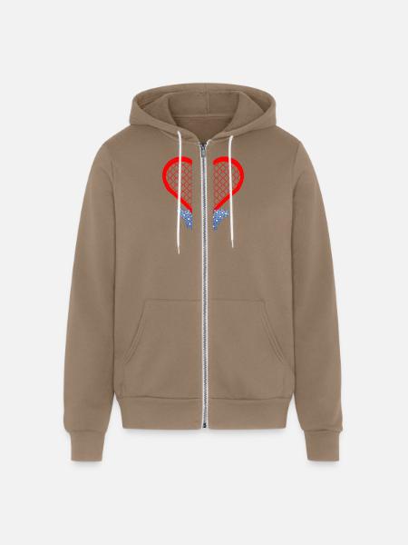 HEART MANTRA - Unisex Full Zip Hoodie - cinder