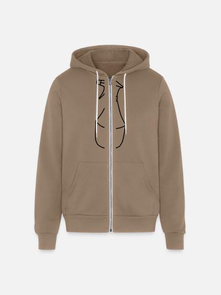 Cleaning detergent squirt bottle - Unisex Full Zip Hoodie - cinder