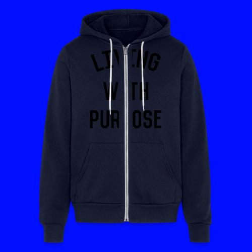 Living with purpose - Unisex Full Zip Hoodie