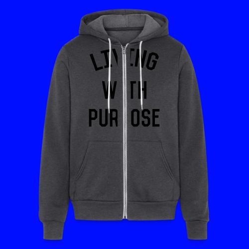 Living with purpose - Unisex Full Zip Hoodie