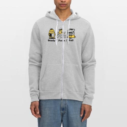 Funny Student Study Panic Fail Back To School - Unisex Full Zip Hoodie