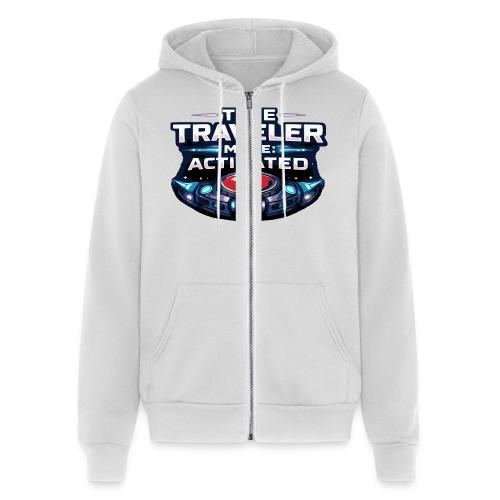 Time Traveler Mode – Futuristic Neon Sci-Fi Tee - Unisex Full Zip Hoodie