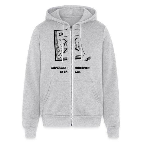 Countdown to Christmas T-Shirt - Unisex Full Zip Hoodie