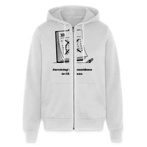 Countdown to Christmas T-Shirt - Unisex Full Zip Hoodie