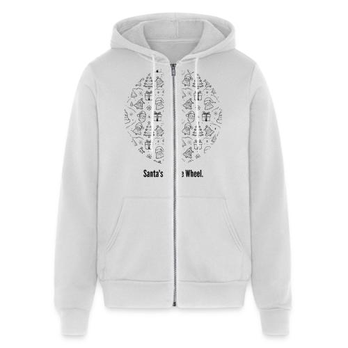 Santa's Festive Wheel T-Shirt - Unisex Full Zip Hoodie