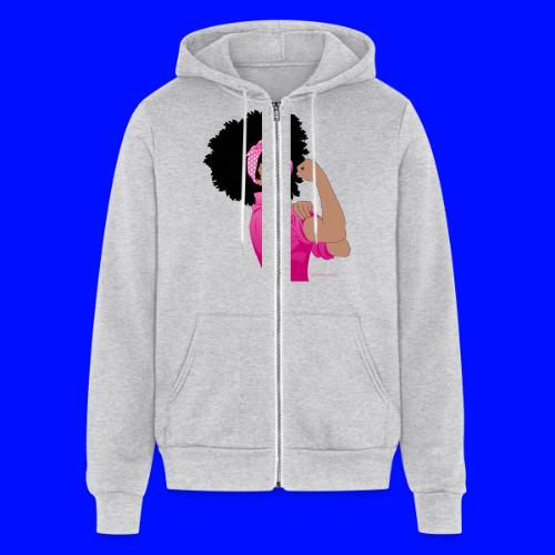 We can do it breast cancer awareness - Unisex Full Zip Hoodie