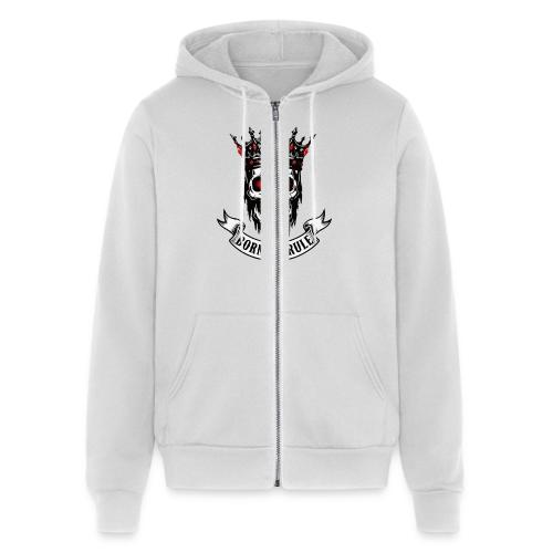 Born to Rule Skull King - Unisex Full Zip Hoodie