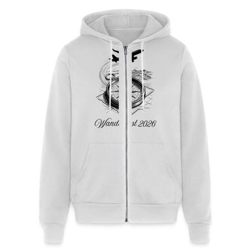 Wanderlust 2026 T-Shirt | Minimalist Travel Plane - Unisex Full Zip Hoodie