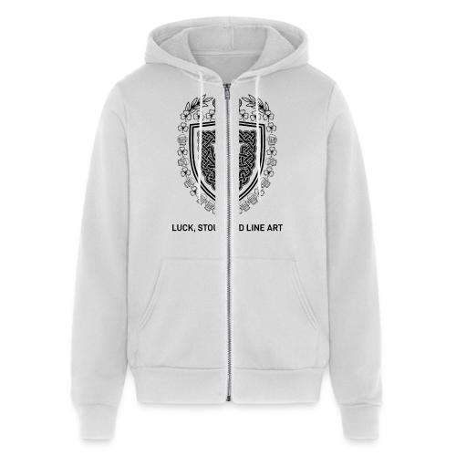 Celtic Knot T-Shirt, Symmetrical Shield - Unisex Full Zip Hoodie