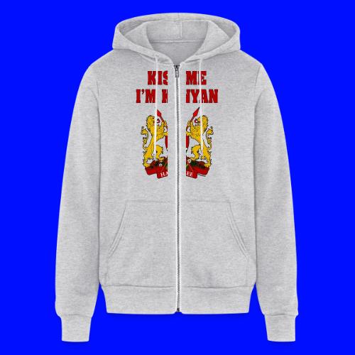 Kiss Me, I'm Kenyan - Unisex Full Zip Hoodie