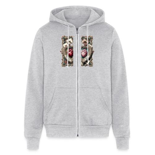 Keeper of My Deepest Love Victorian Locket T-Shirt - Unisex Full Zip Hoodie