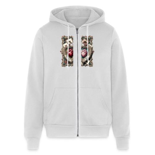 Keeper of My Deepest Love Victorian Locket T-Shirt - Unisex Full Zip Hoodie