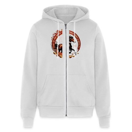 Year of the Horse Fiery Spirit T Shirt, Lunar New - Unisex Full Zip Hoodie