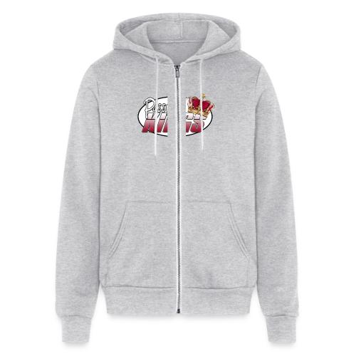 Passportkings white shirt design - Unisex Full Zip Hoodie