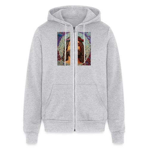 happy mosaic jesus - Unisex Full Zip Hoodie