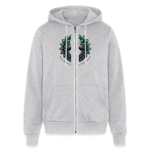 Your Beauty Holds My Soul Peacock Gifts T-Shirt - Unisex Full Zip Hoodie