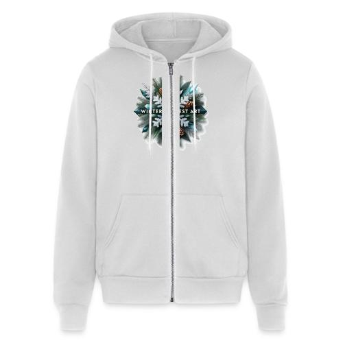 Intricate Frozen Evergreen T-Shirt - Unisex Full Zip Hoodie