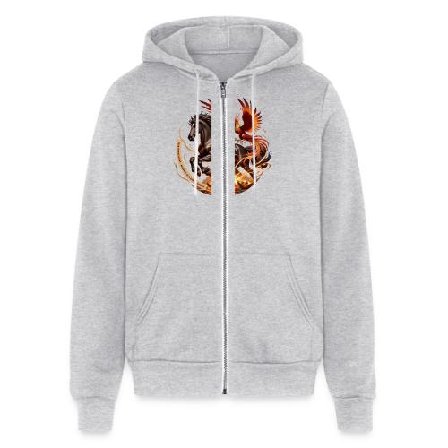 Year of the Horse Phoenix T Shirt, Lunar NY Gift - Unisex Full Zip Hoodie