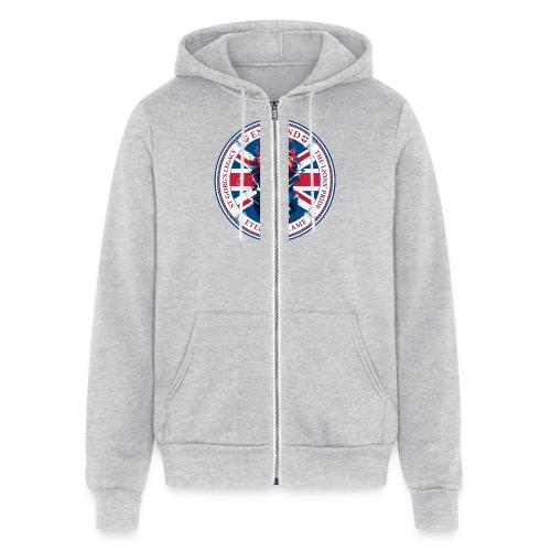 England Lion Emblem T Shirt, Flag Pride Gift - Unisex Full Zip Hoodie