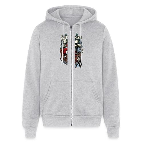 Nostalgic Santa T-Shirt - Unisex Full Zip Hoodie
