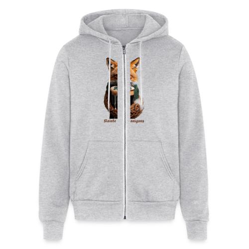 Sly Emerald Fox Toast T-Shirt - Unisex Full Zip Hoodie