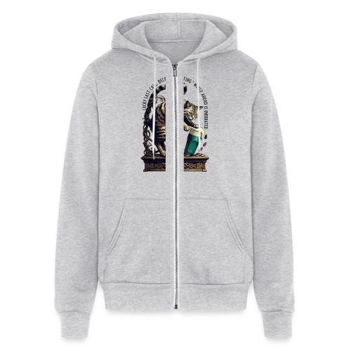 Lucky Last Call Cat Graphic Tee - Unisex Full Zip Hoodie