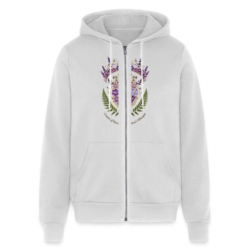 Spring Meadow Crown Tee, Cottagecore Renewal Gift - Unisex Full Zip Hoodie