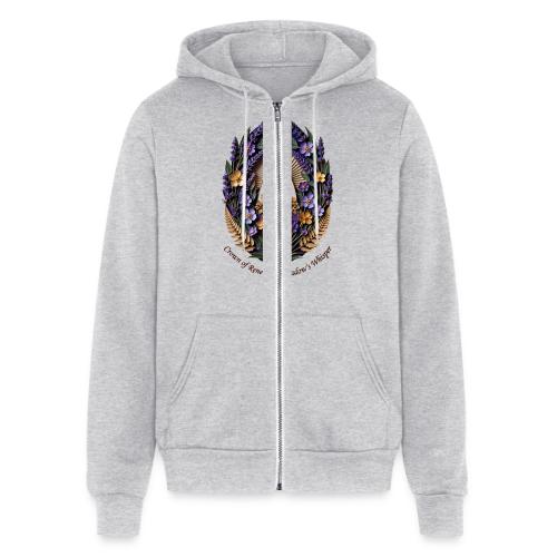Easter Meadow Crown Renewal T Shirt, Spring Gift - Unisex Full Zip Hoodie