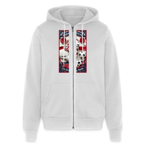 England Lion Soccer T Shirt, Football Pride Gift - Unisex Full Zip Hoodie
