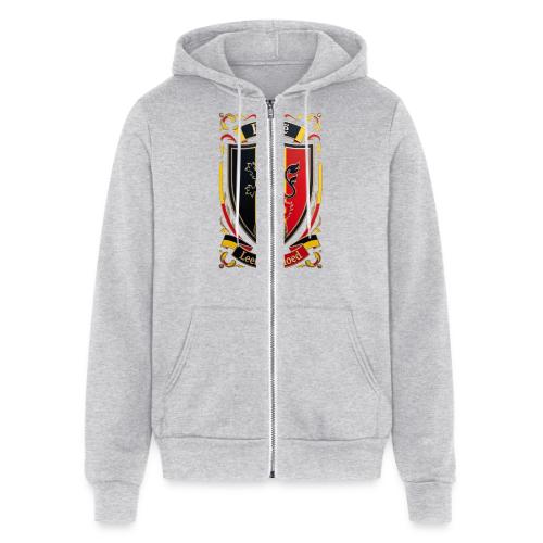 Belgium Lion Crest T-Shirt, Belgian Flag Gift - Unisex Full Zip Hoodie