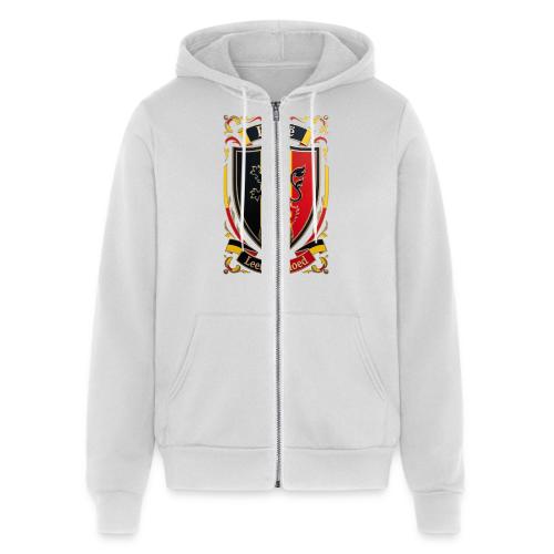 Belgium Lion Crest T-Shirt, Belgian Flag Gift - Unisex Full Zip Hoodie