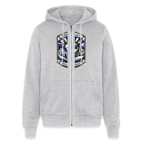 Madrid White Legacy T Shirt, Madrid Fan Gift - Unisex Full Zip Hoodie