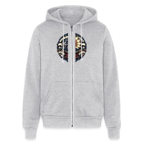 Ornate Phonograph T-Shirt - Unisex Full Zip Hoodie