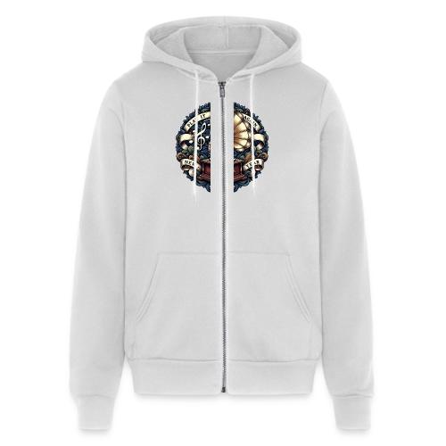 Ornate Phonograph T-Shirt - Unisex Full Zip Hoodie