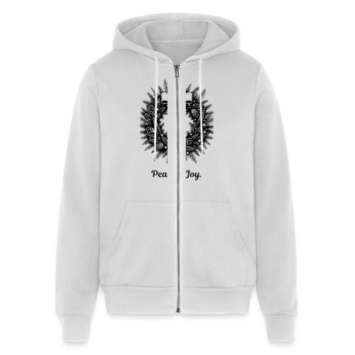 Peace & Joy T-Shirt | Minimalist Elegant Christmas - Unisex Full Zip Hoodie