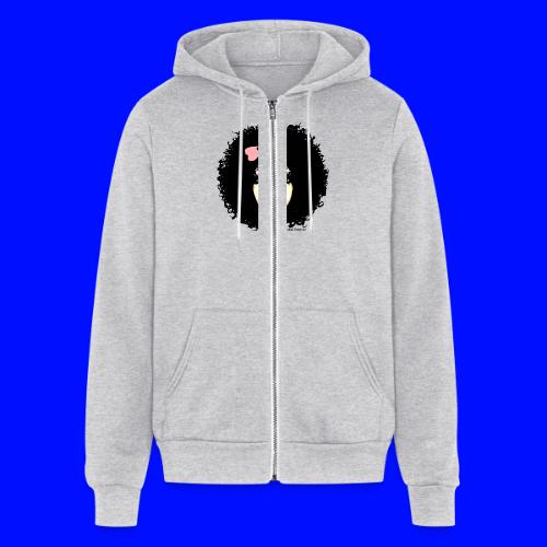Curly Ashley pink - Unisex Full Zip Hoodie