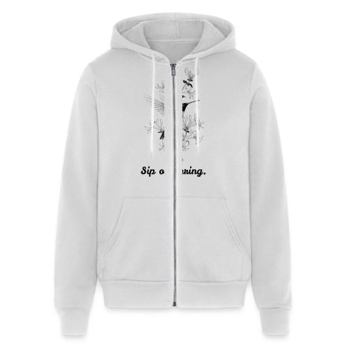 Hummingbird T-Shirt, Honeysuckle Vine - Unisex Full Zip Hoodie