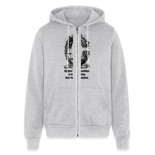 The Resolution Loop - Sarcastic New Year's T-Shirt - Unisex Full Zip Hoodie