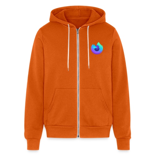 Firefox Browser Nightly with Mozilla logo - Bella + Canvas Unisex Full Zip Hoodie