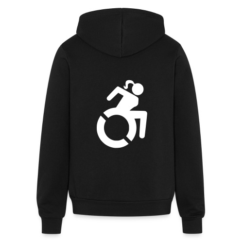 Wheelchair symbol for women and ladies * - Bella + Canvas Unisex Full Zip Hoodie