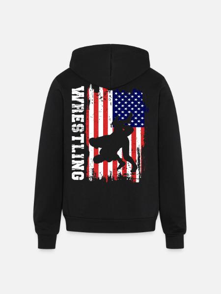 Wrestling - Unisex Full Zip Hoodie - black