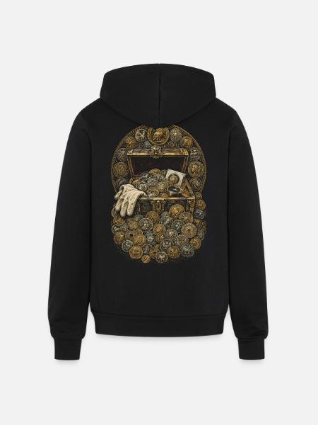 Coin collector Numismatist - Unisex Full Zip Hoodie - black