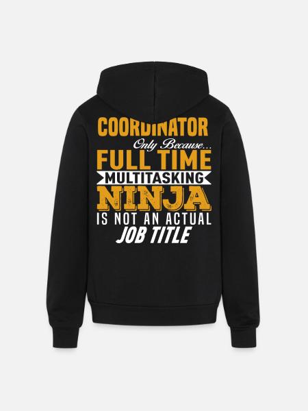 Coordinator - Unisex Full Zip Hoodie - black