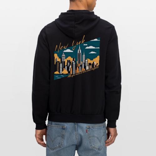 New York All you need is love and skylines - Unisex Full Zip Hoodie