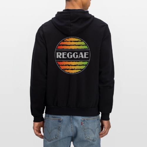 Reggae celebration vibrant rasta music design - Unisex Full Zip Hoodie