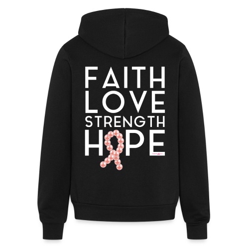 Faith Love Strength Hope - Bella + Canvas Unisex Full Zip Hoodie