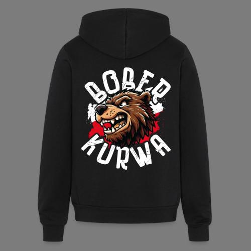 BOBER Trend Beaver Whimsical Design - Unisex Full Zip Hoodie